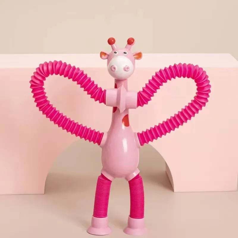 (Limited Time Sale 70% OFF) Suction Cup Pop Tube Giraffe Toys, Puzzle Toys