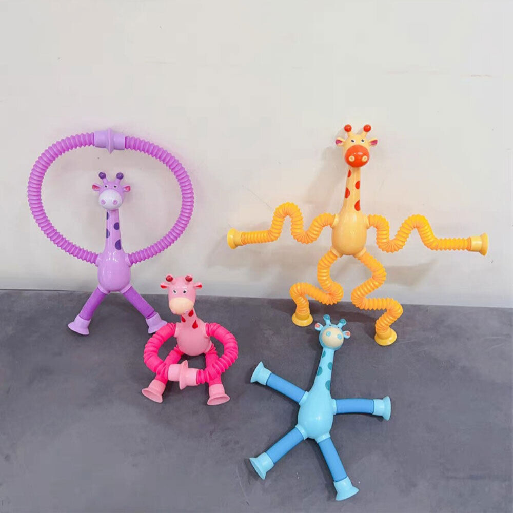 (Limited Time Sale 70% OFF) Suction Cup Pop Tube Giraffe Toys, Puzzle Toys