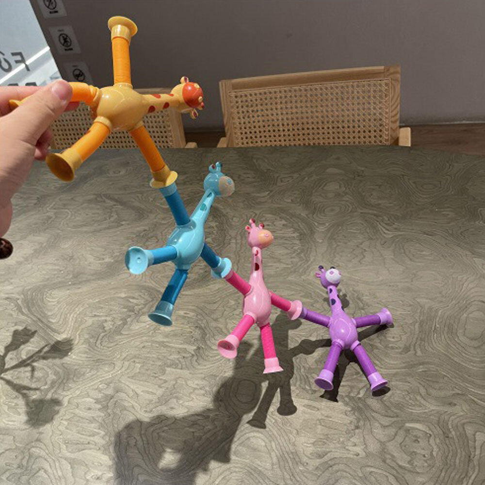 (Limited Time Sale 70% OFF) Suction Cup Pop Tube Giraffe Toys, Puzzle Toys