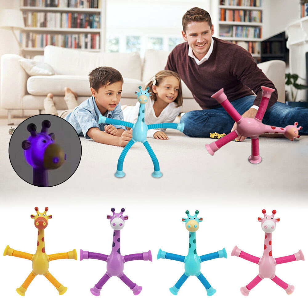 (Limited Time Sale 70% OFF) Suction Cup Pop Tube Giraffe Toys, Puzzle Toys