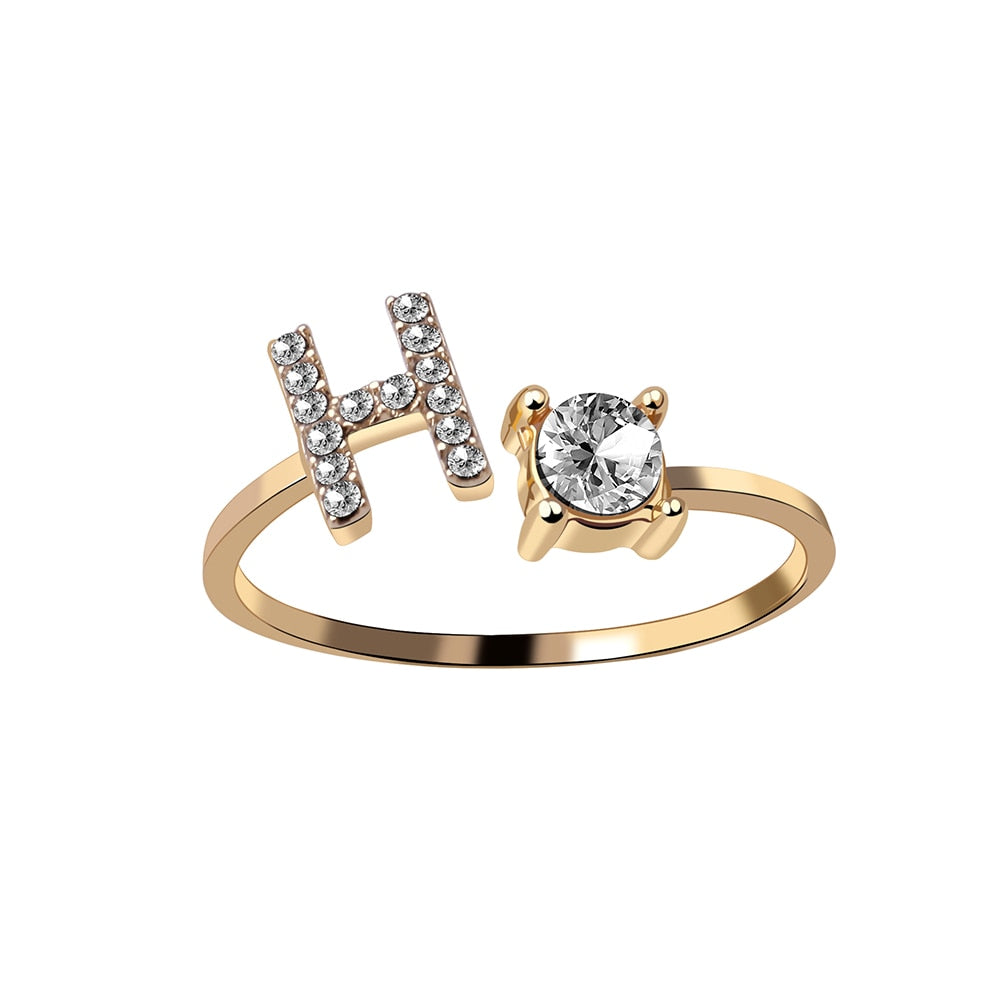 Love Initial Ring