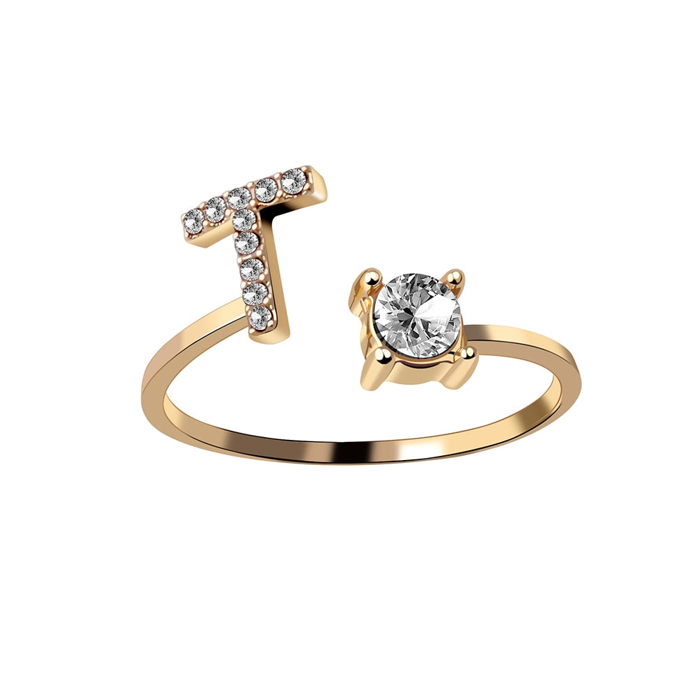 Love Initial Ring