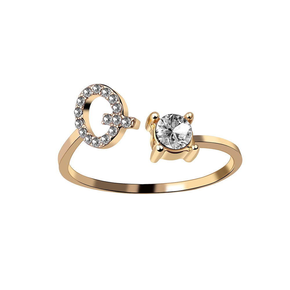 Love Initial Ring