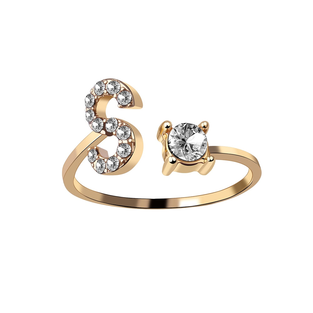 Love Initial Ring