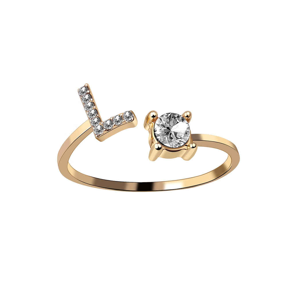 Love Initial Ring