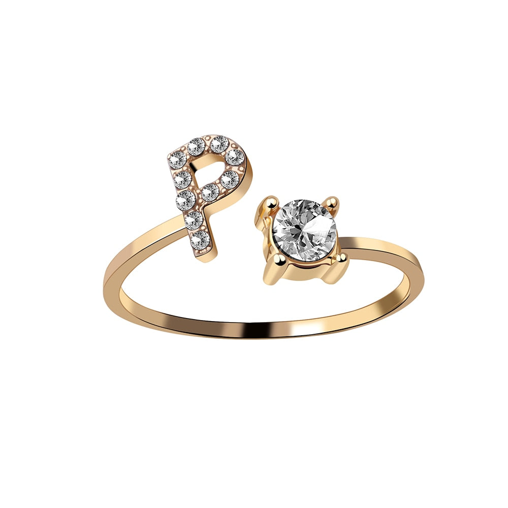 Love Initial Ring