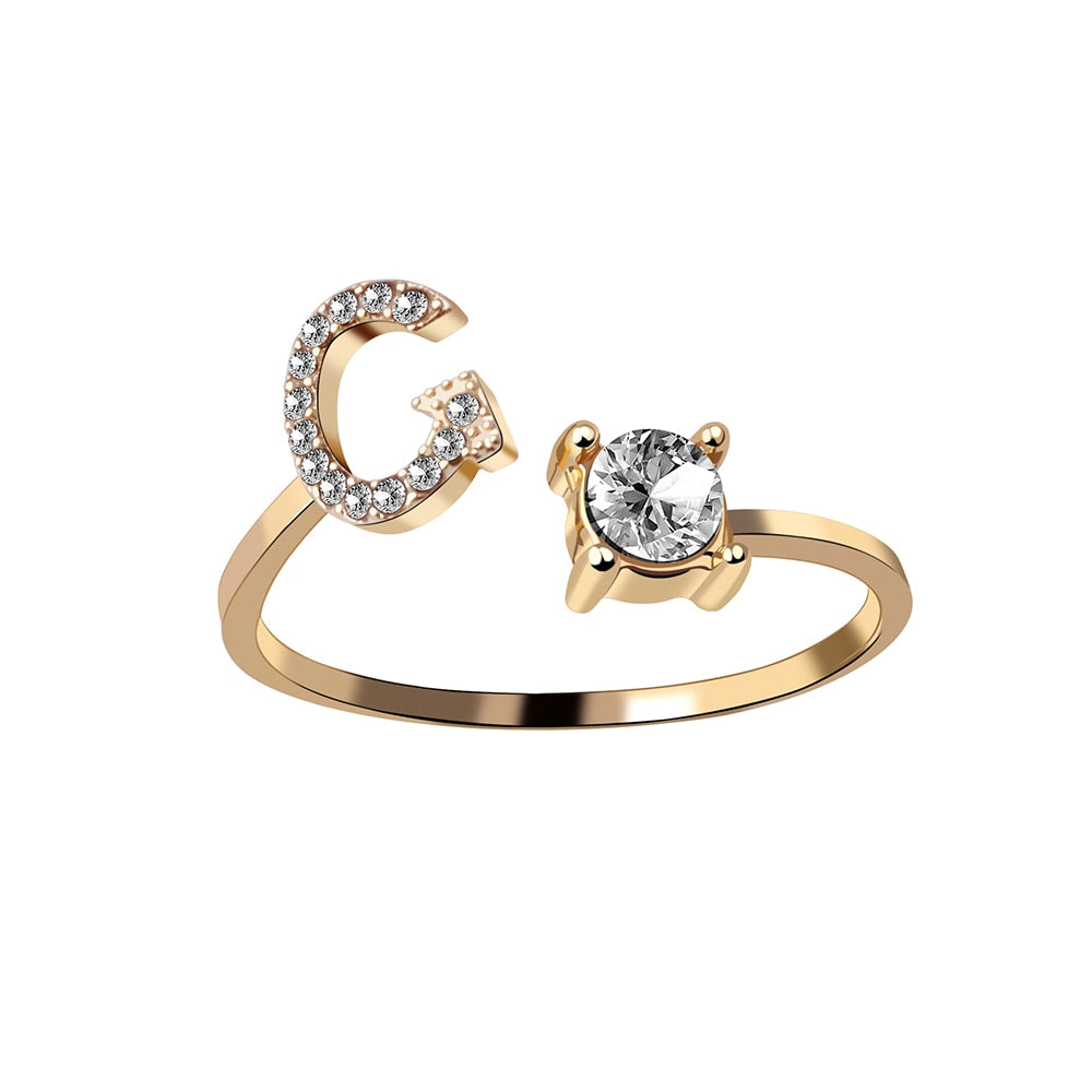 Love Initial Ring