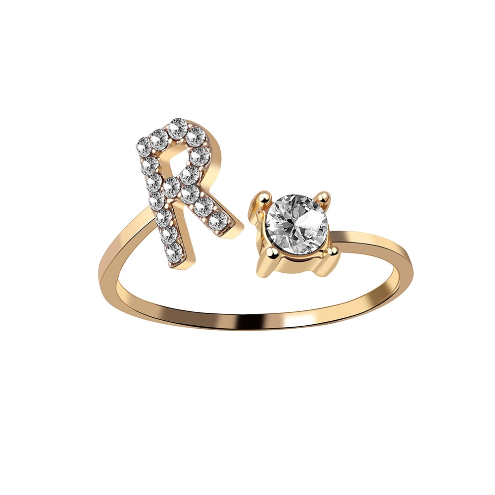 Love Initial Ring