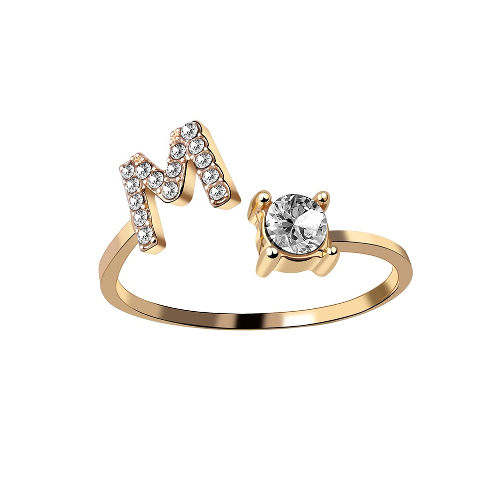 Love Initial Ring