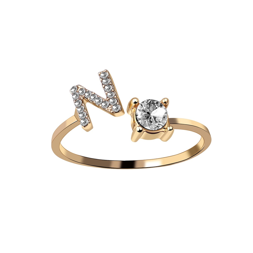 Love Initial Ring