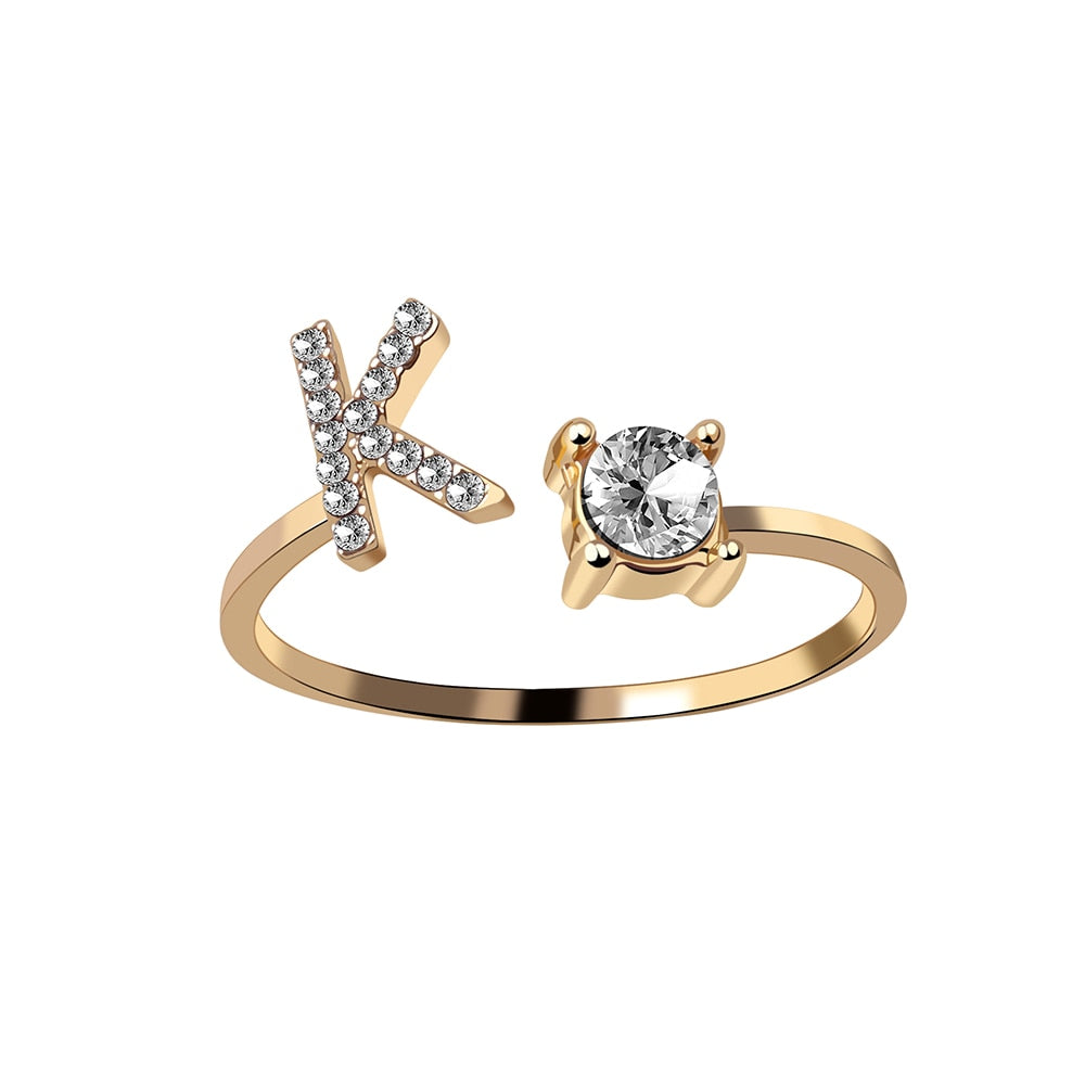 Love Initial Ring