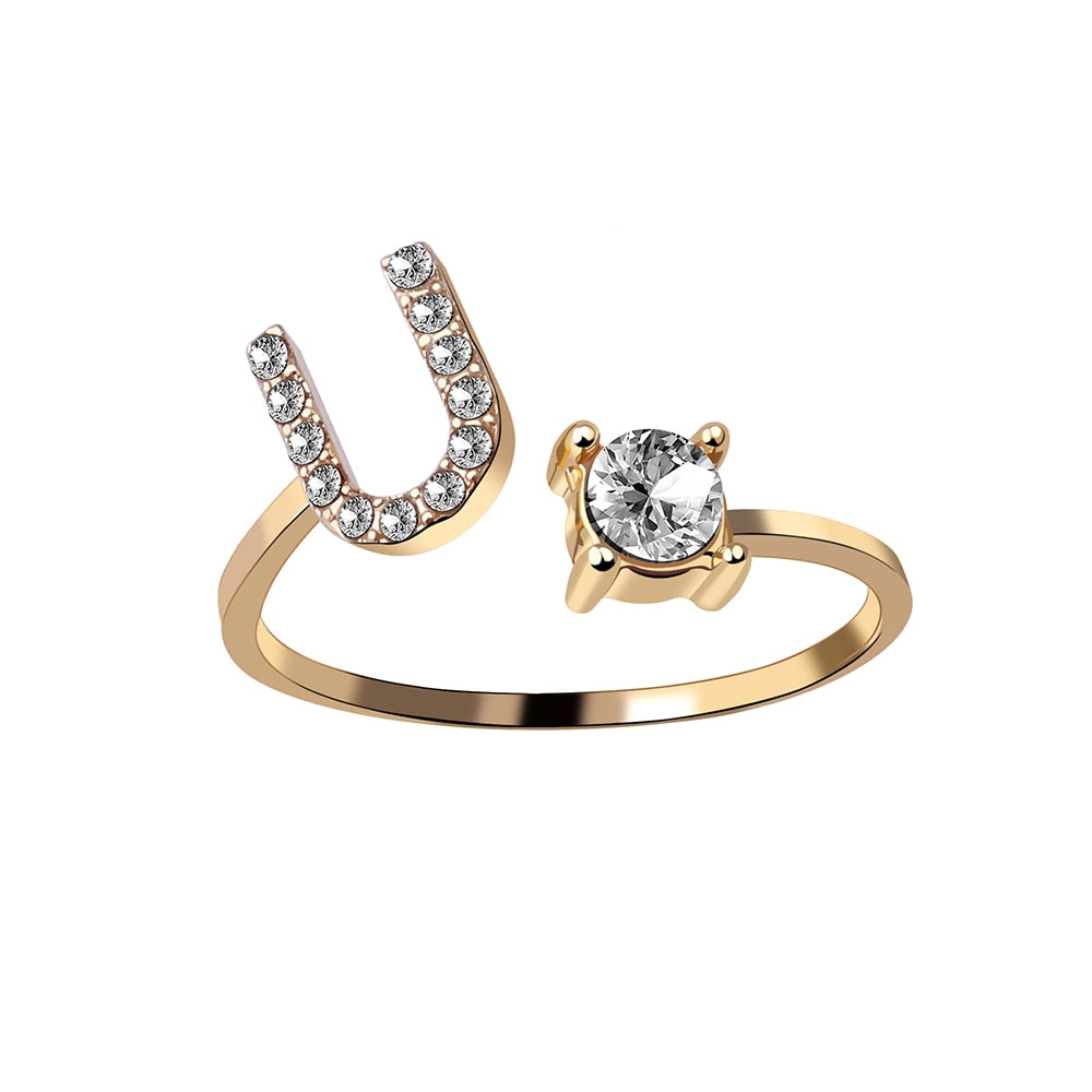 Love Initial Ring