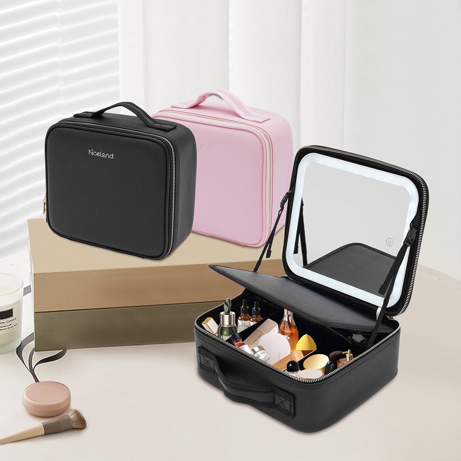 Luminoire - LED Mirror Cosmetic Case