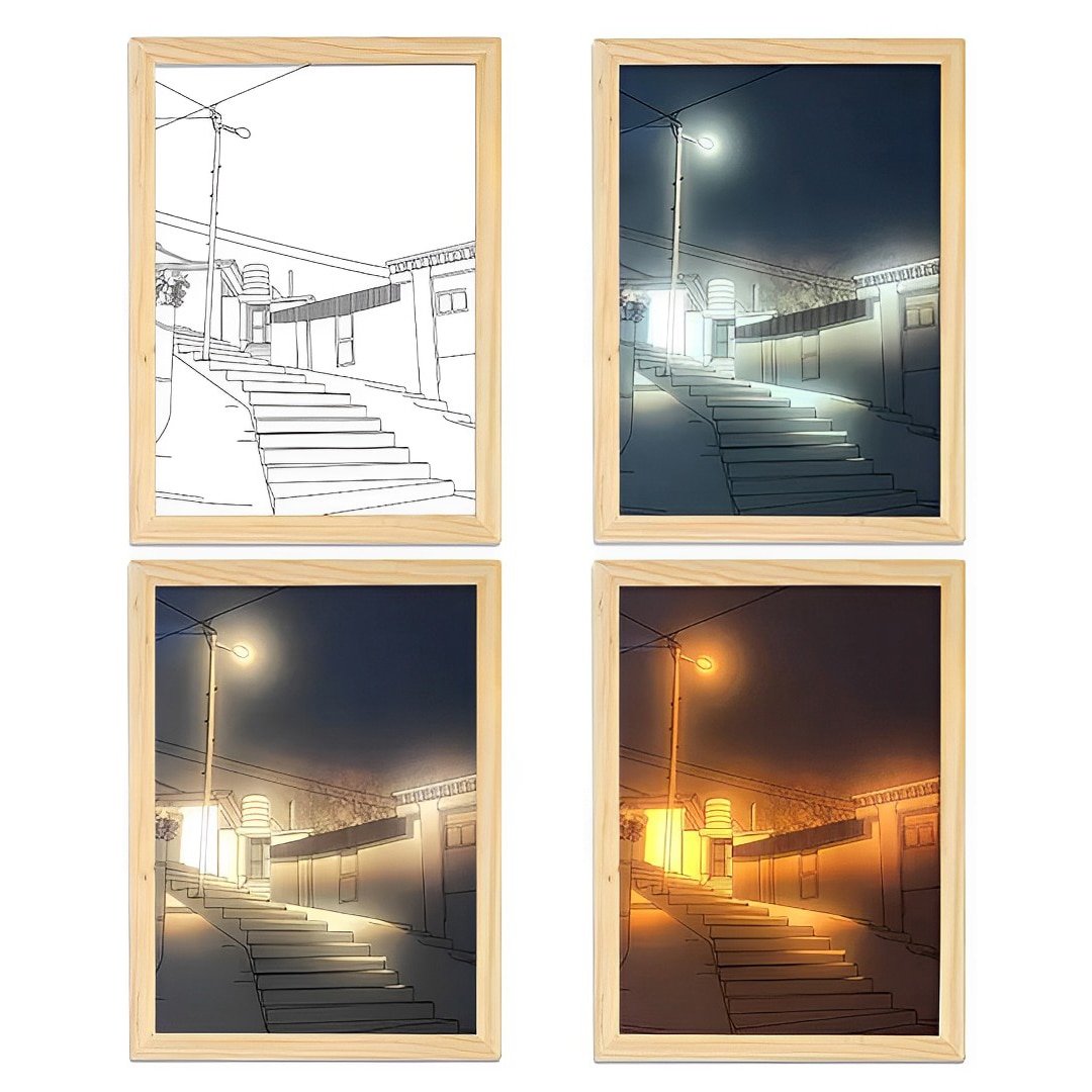 Luminous Wooden Wall Art Home Decor