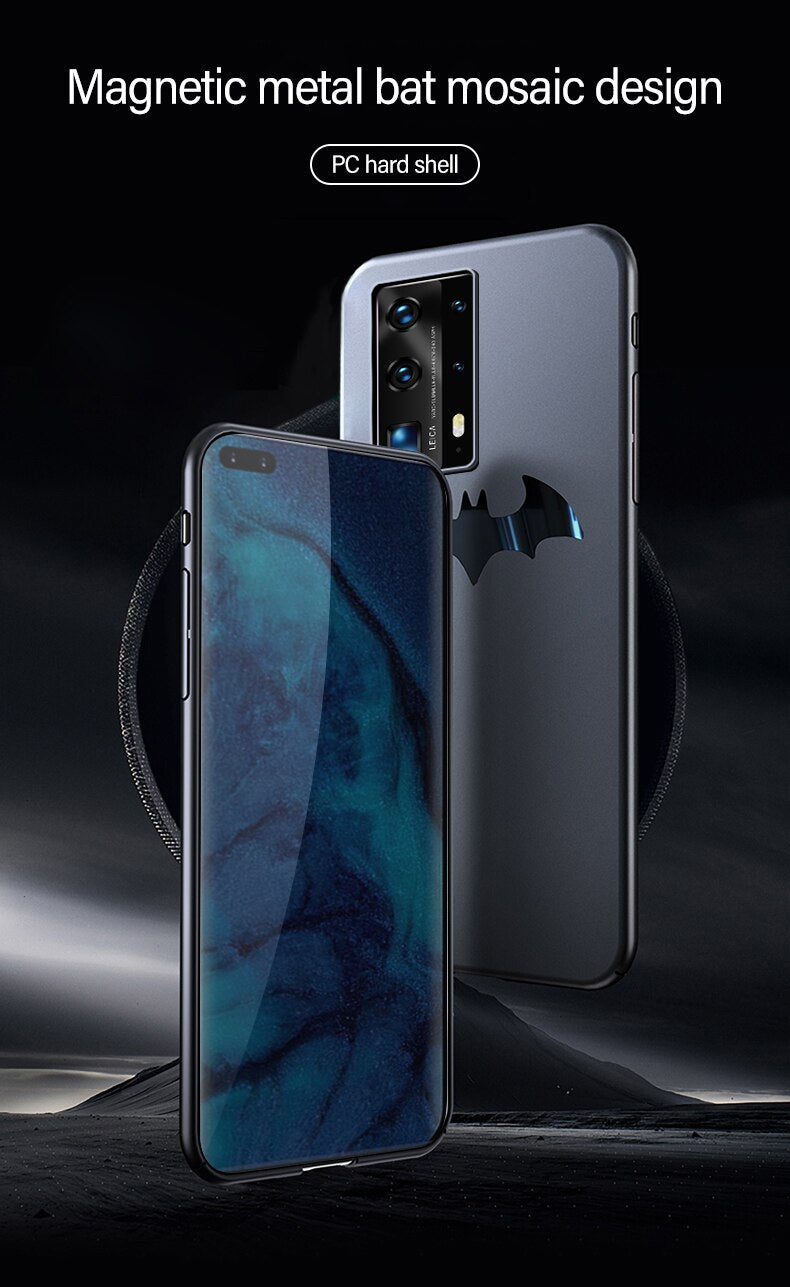 Magnetic Bat Symbol Huawei Case