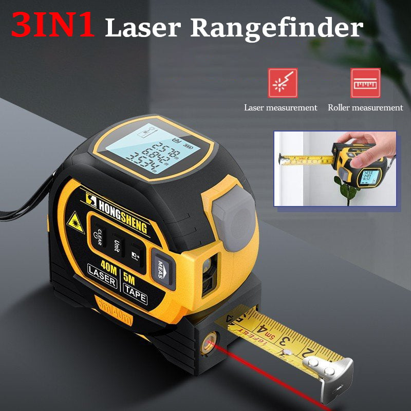 MeasurinSight 3-In-1 Infrared Laser Tape Measuring - Father's Day Gifts, Gifts for Woodworkers