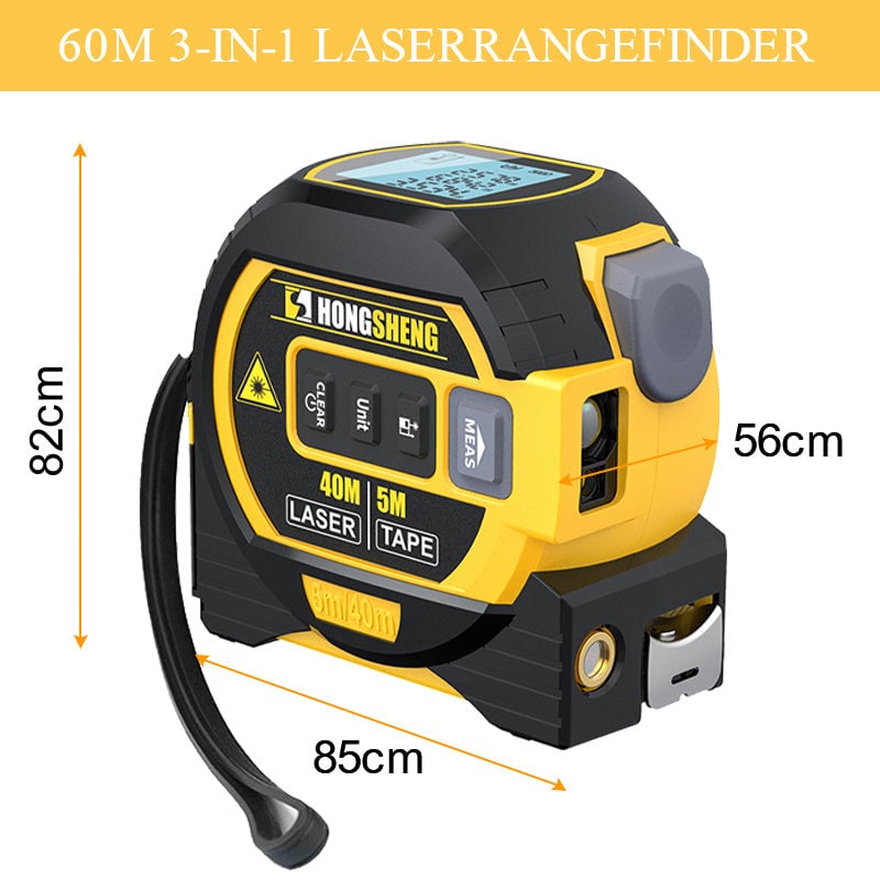 MeasurinSight 3-In-1 Infrared Laser Tape Measuring - Father's Day Gifts, Gifts for Woodworkers