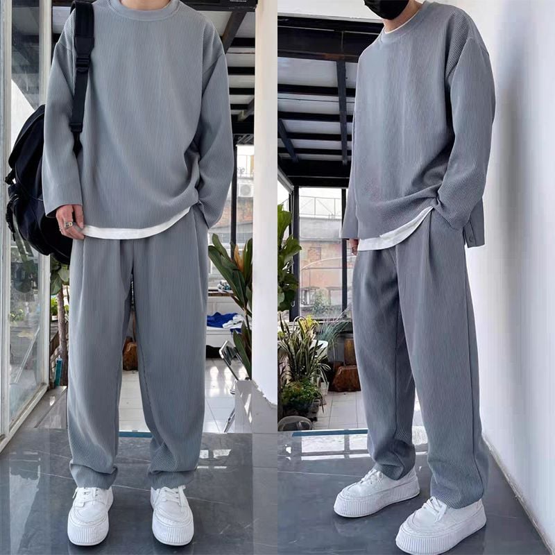 Men's Loose Fashionable Long Sleeve 2-piece Set (50% OFF)