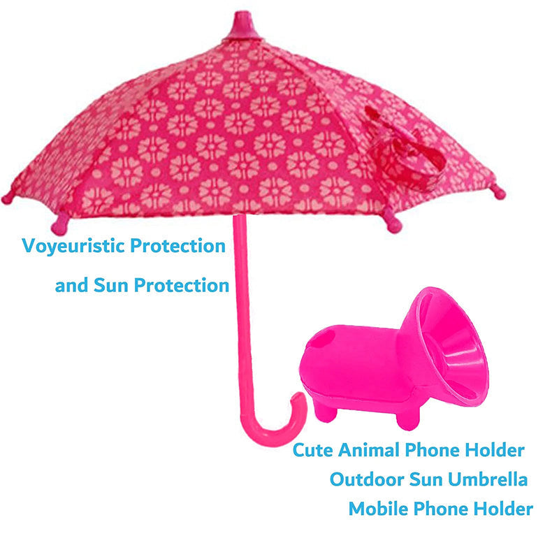 Mobile Phone Holder with Sun Umbrella