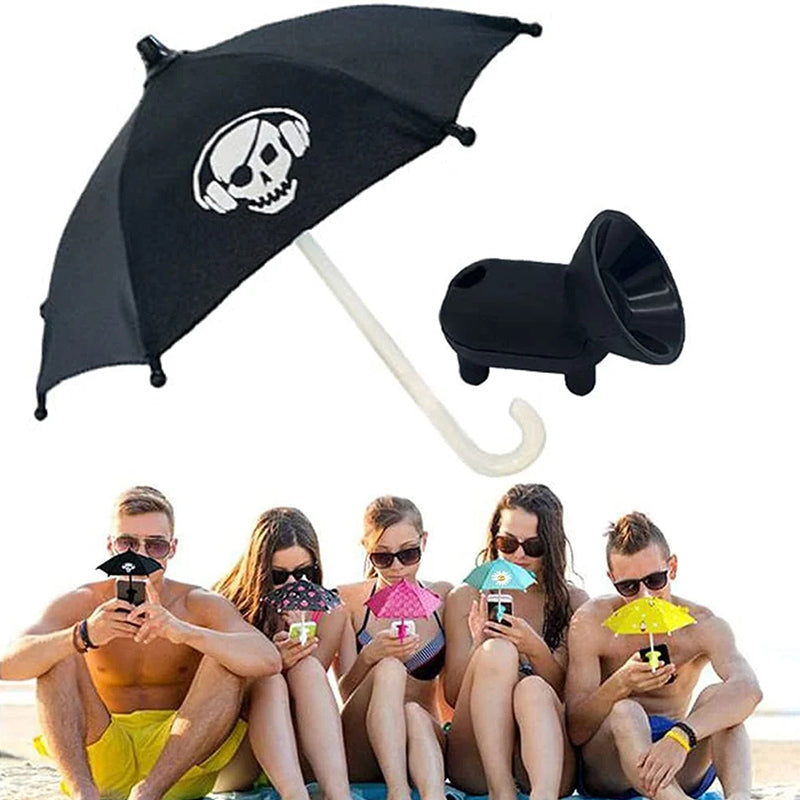 Mobile Phone Holder with Sun Umbrella