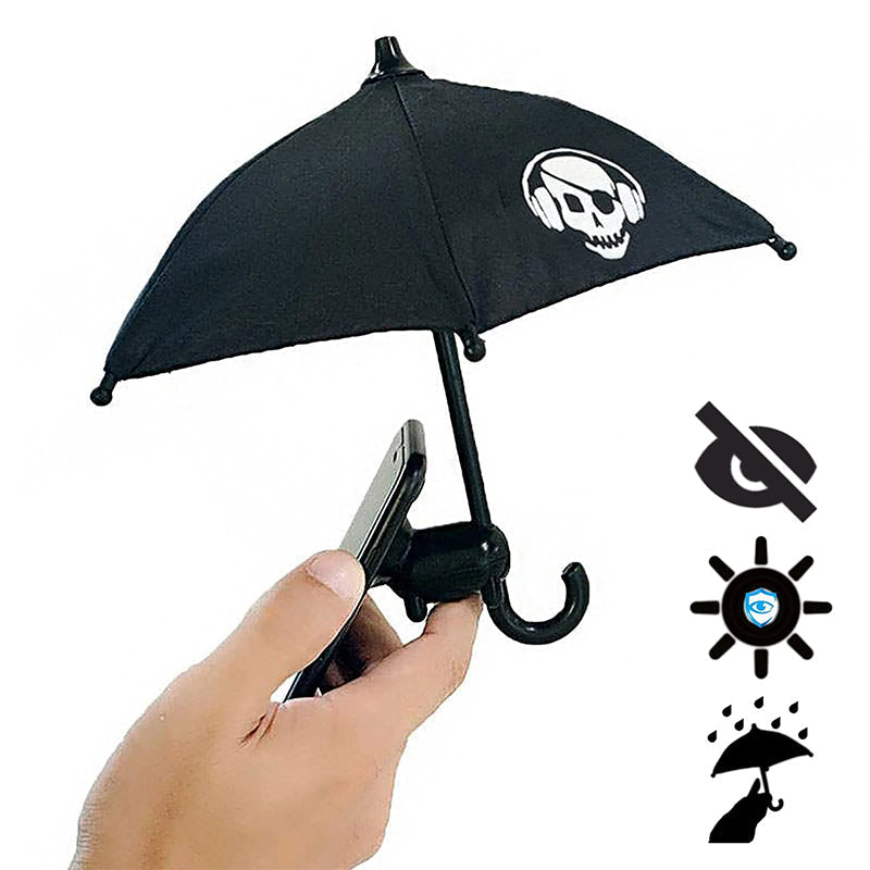 Mobile Phone Holder with Sun Umbrella