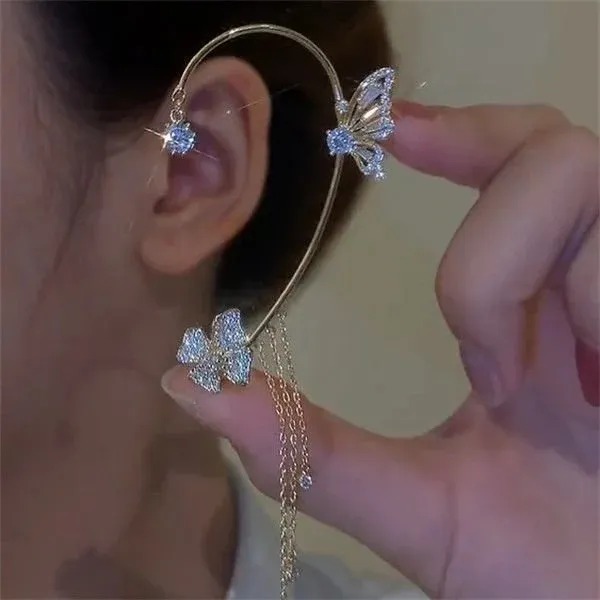 (MOTHER'S DAY PRE-SALE) - BUTTERFLY TASSEL STYLE ZIRCON EARRINGS| PERFECT GIFT