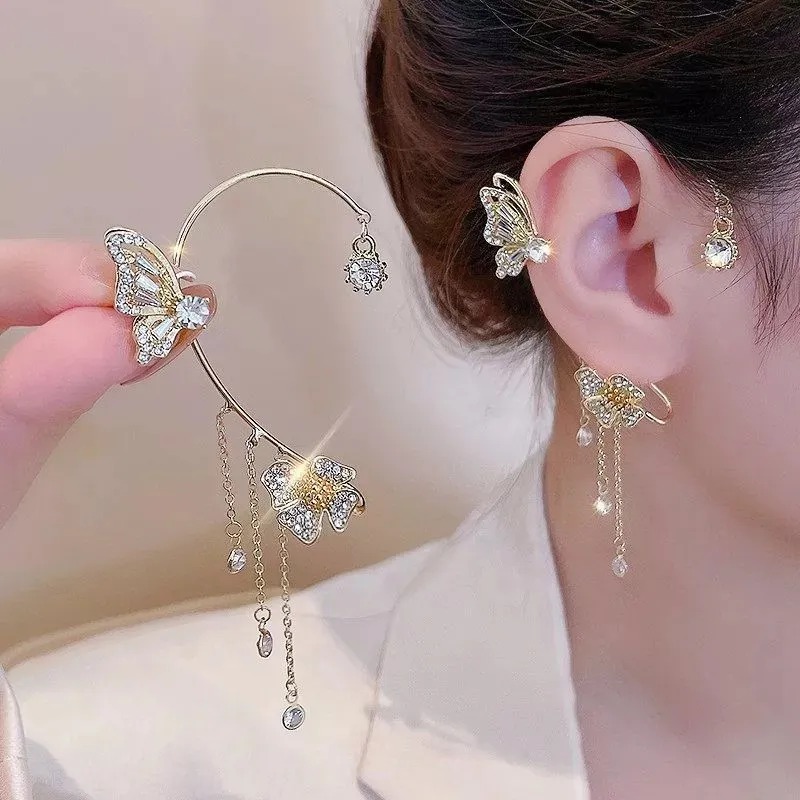 (MOTHER’S DAY PRE-SALE) – BUTTERFLY TASSEL STYLE ZIRCON EARRINGS| PERFECT GIFT