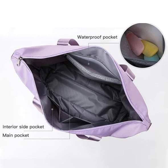 (Mother's Day Sale - High-capacity Double-layer Wet Separation Travelling Bag