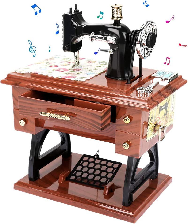 Mother's Day Sale 49% OFF - Wood Mini Sewing Machine Music Box