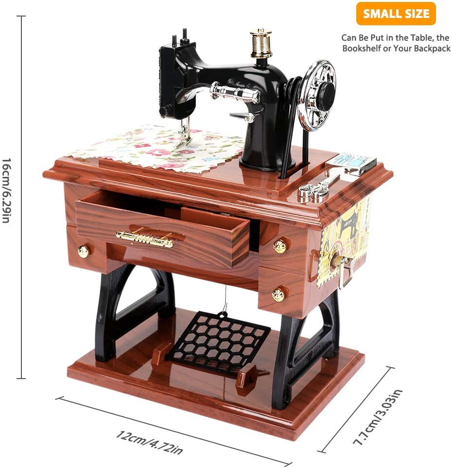 Mother's Day Sale 49% OFF - Wood Mini Sewing Machine Music Box