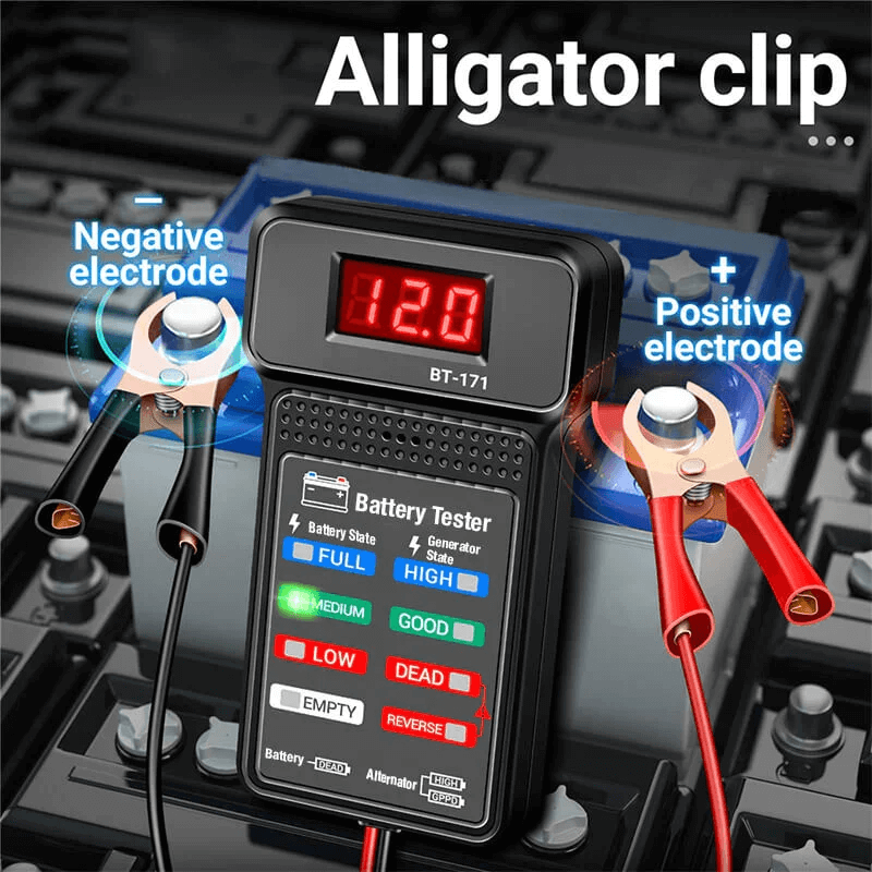 Multi-function car 12V battery tester