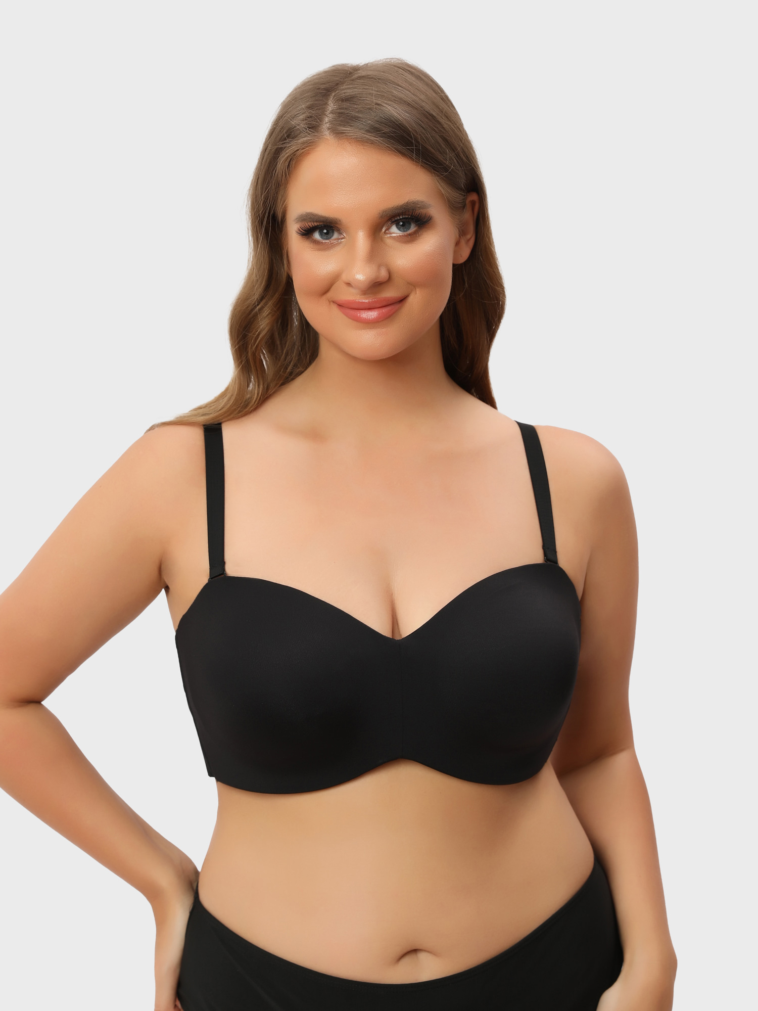 Leivere Nakans Full Support Non-Slip Convertible Bandeau Bra