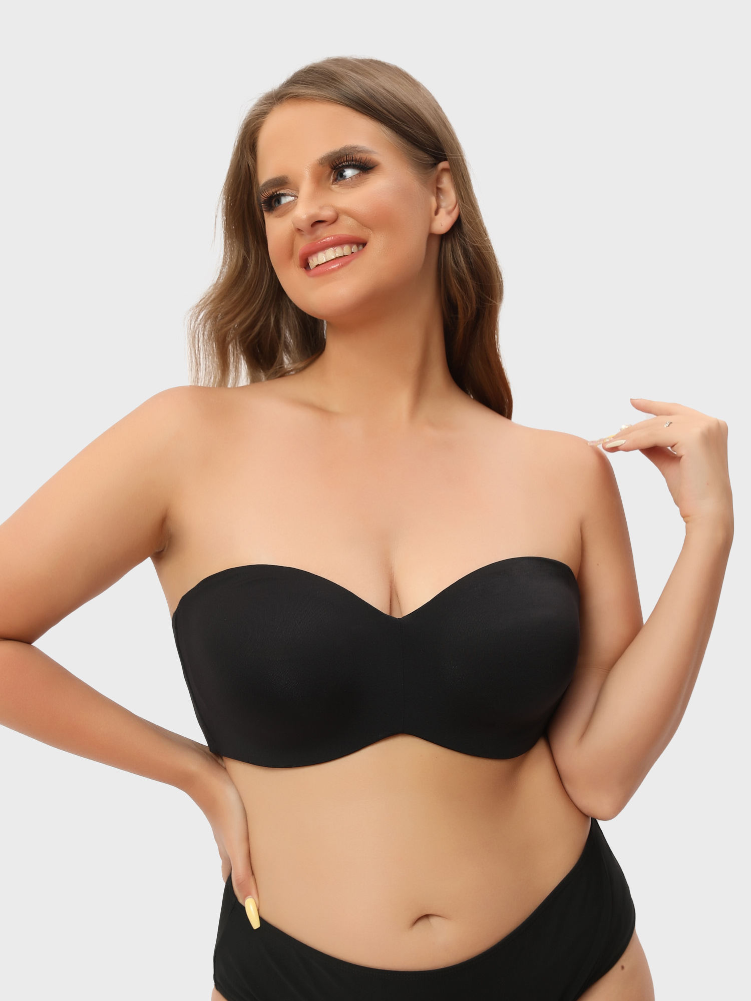 Leivere Nakans Full Support Non-Slip Convertible Bandeau Bra