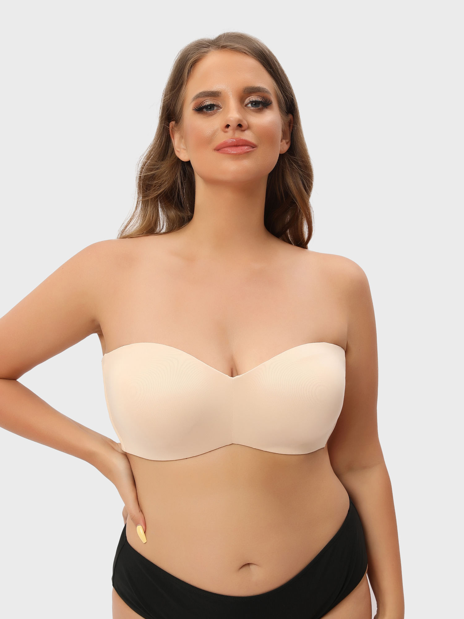 Leivere Nakans Full Support Non-Slip Convertible Bandeau Bra