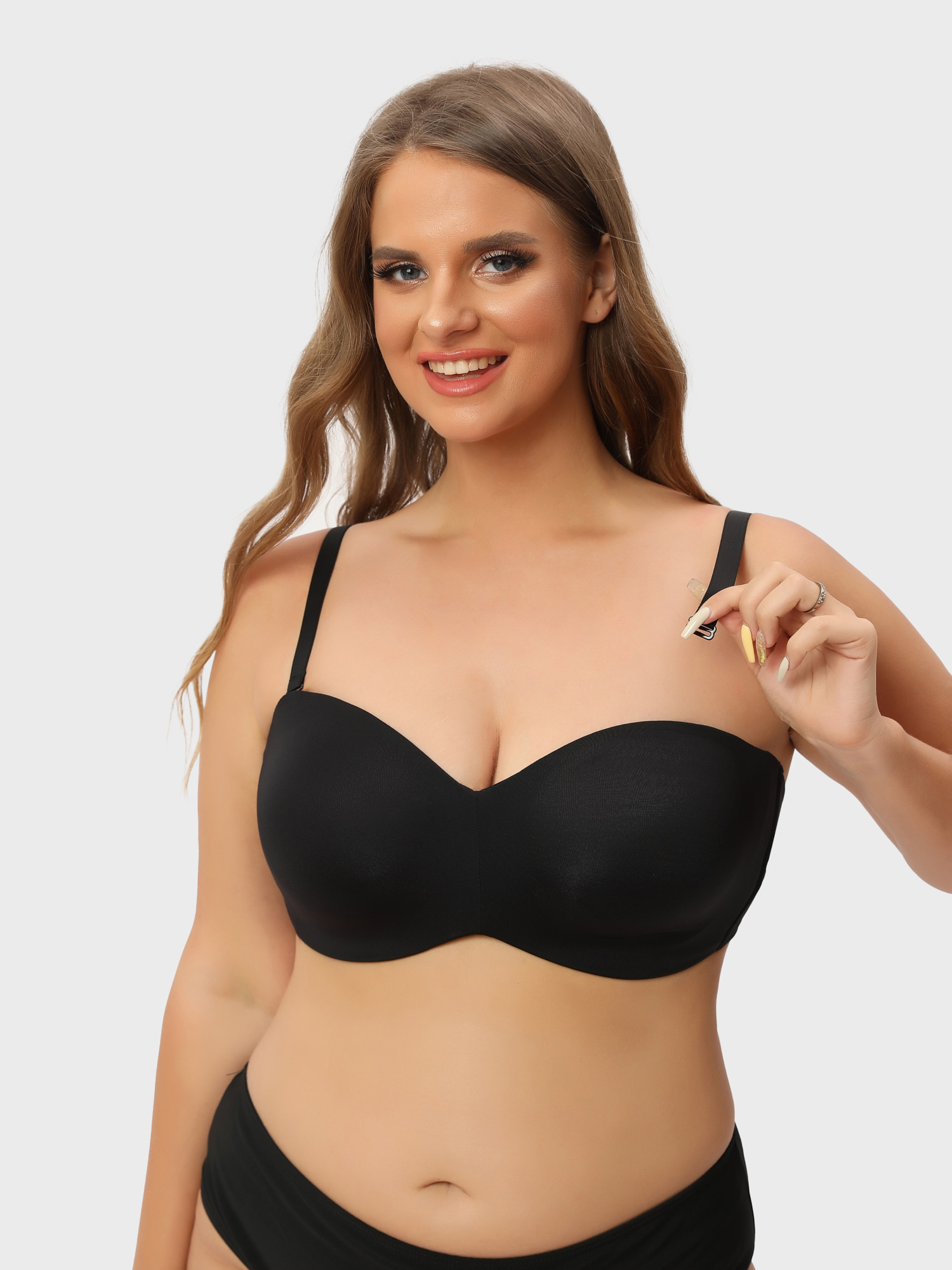 Nakans Full Support Non-Slip Convertible Bandeau Bra