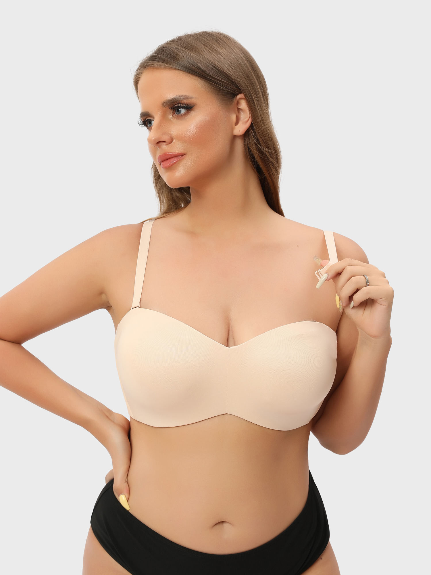 Leivere Nakans Full Support Non-Slip Convertible Bandeau Bra