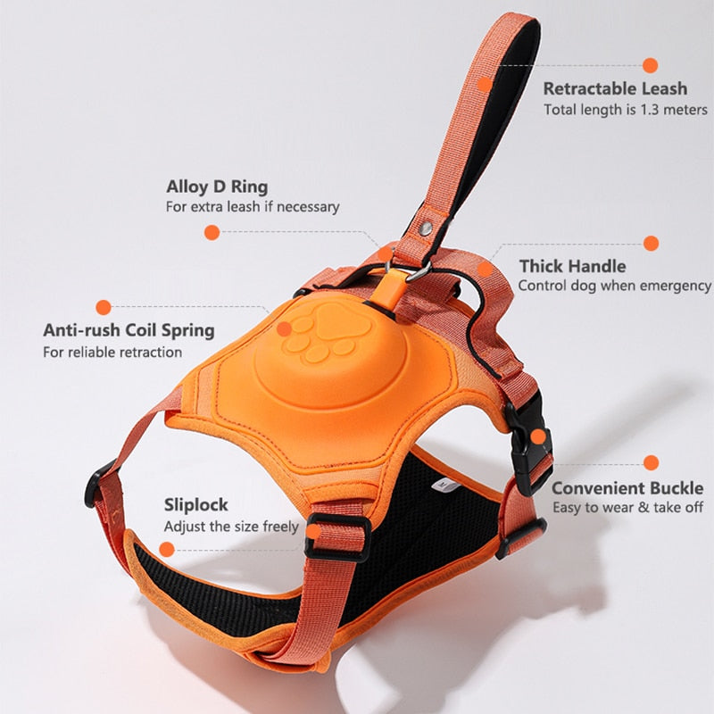 No Pull Dog Harness With Retractable Leash - The Ultimate All-In-One Solution for Your Dog