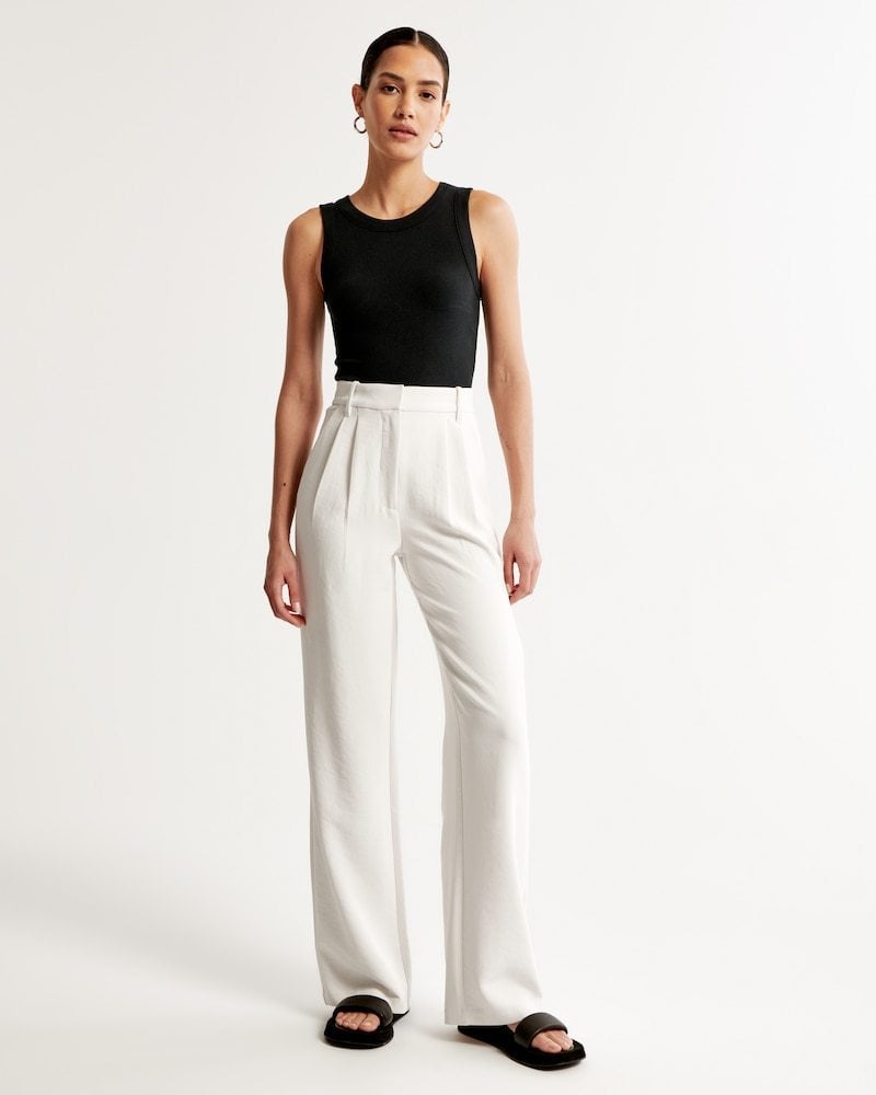 (ONLY TODAY - 49% OFF) Icy Lightweight Tailored Wide Leg Pants