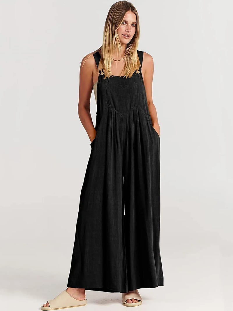 Plus Size Wide Leg Overalls Jumpsuit