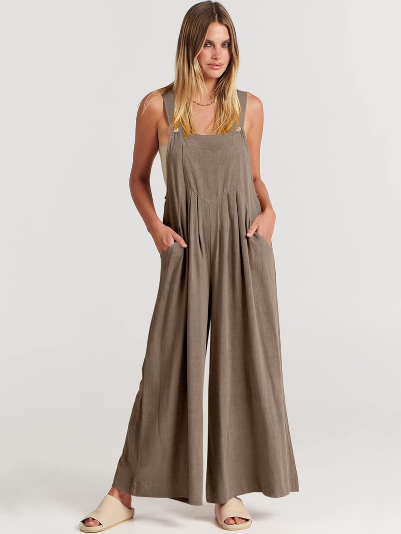 Plus Size Wide Leg Overalls Jumpsuit