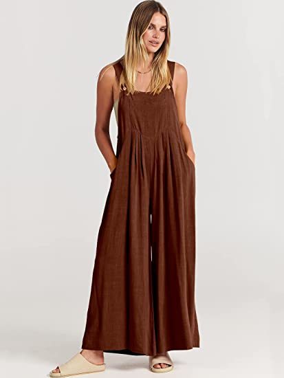 Plus Size Wide Leg Overalls Jumpsuit