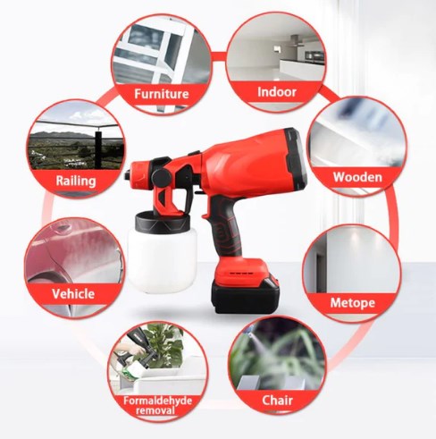 Pousbo Portable Automatic High-pressure Paint Spray Gun