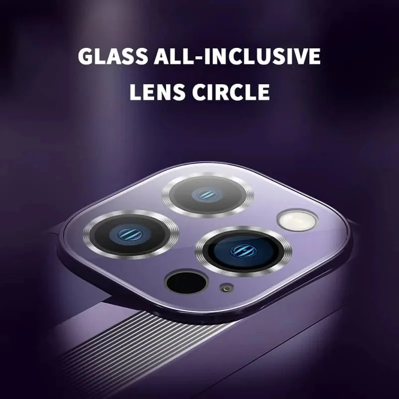 Protective cover for integrated lens in matt electroplating for iPhone