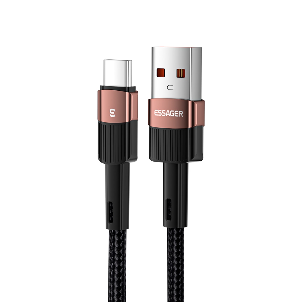 Rocklon 6A USB Type C Cable For Huawei P30 Pro 66W Fast Charging Wire USB-C Charger Data Cord For Samsung