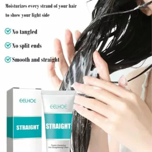 (Save 45% on limited time purchase) - Silk and Keratin Treatment Hair Straightening Cream