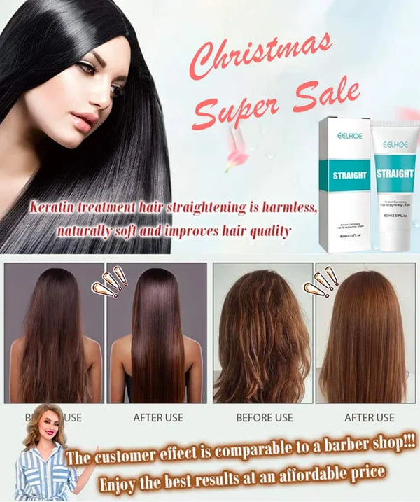 Save 45% on limited time purchase - Silk and Keratin Treatment Hair Straightening Cream