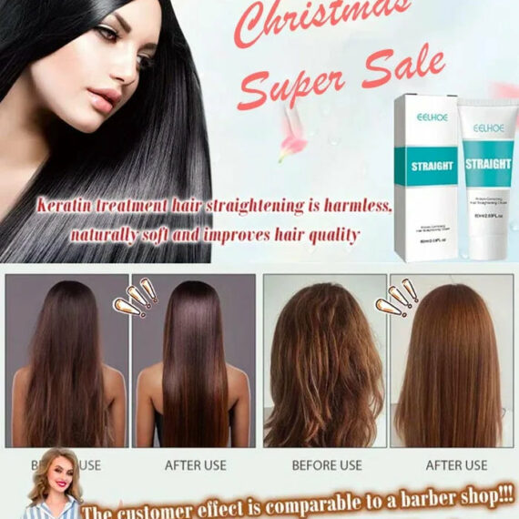 Silk And Keratin Treatment Hair Straightening Cream - Buy 2 Get 1 Free 