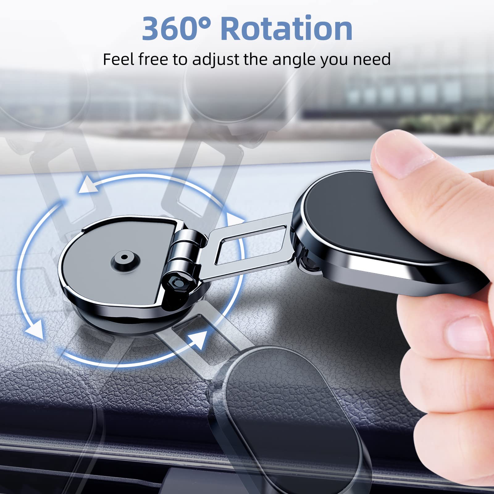 SmartMagnetic - Metal Foldable Car Phone Holder!