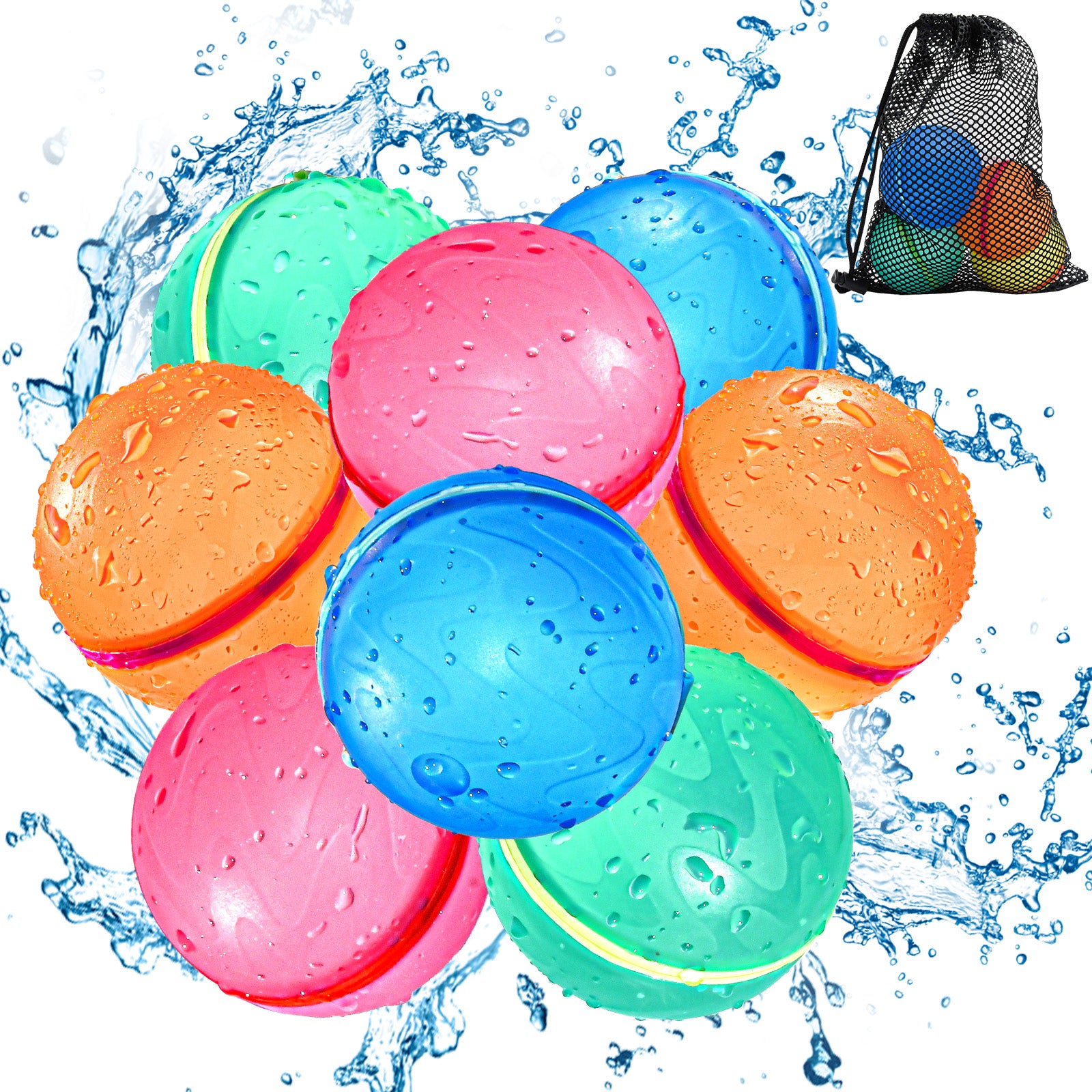 Soppycid Reusable Water Balloons (Classic Transparent)