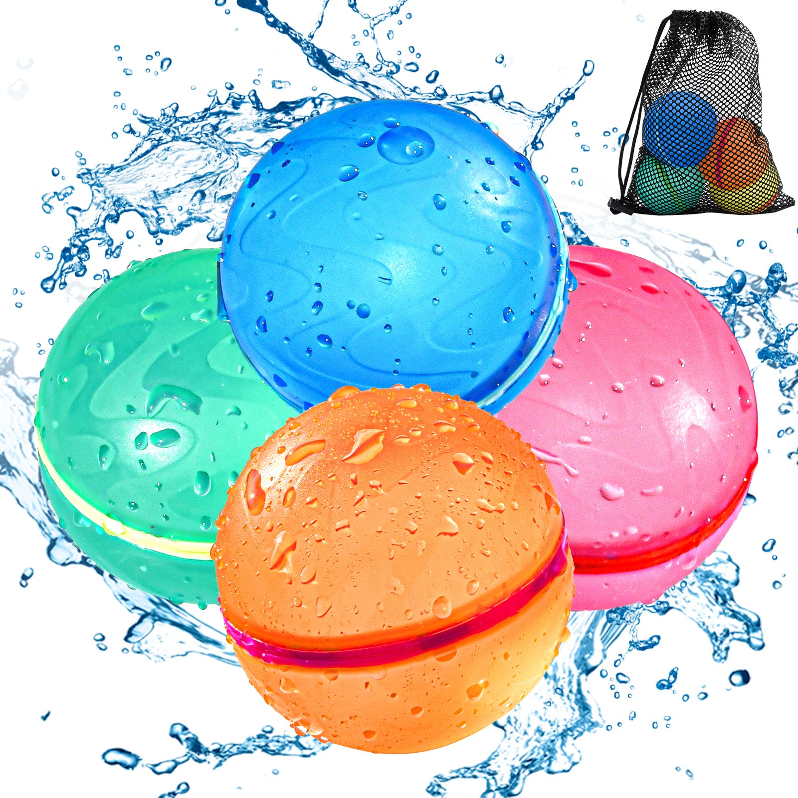 Soppycid Reusable Water Balloons (Classic Transparent)